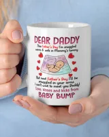 Dear Daddy I Can't Wait To Meet You Father's Day Mug 5