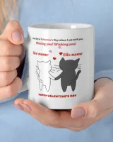 Cute mug with two cats