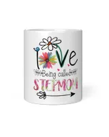 RD I Love Being Called Stepmom Sunflower Mothers Day T Shirt