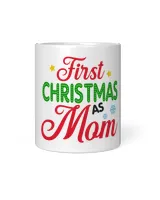Our 1st Family Christmas, First Christmas As Mom Insulated Mug