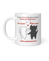 Cute mug with two cats