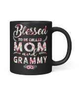 Mother Grandma Womens Blessed To Be Called Mom And Grammy Mothers D 516 Mom Grandmother