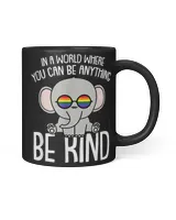 Be Kind Cute Baby Elephant Proud Ally Lgbt Gay Pride T-shirt_design