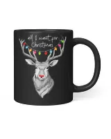 Deer Whitetail Buck Deer Hunting All I Want for Christmas 63
