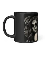 day of the dead sugar skull life is like a camera  home decor wall horizontal poster ideal gift
