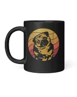 Vintage Pug Retro Sunset Dog Mom Dad Premium