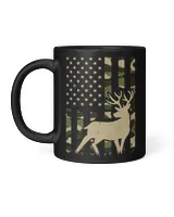 Deer Hunting With Military Flag