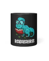 Readasaurus Funny Reading Dinosaur Bookworm Book Reader Meme