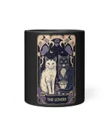 Cute Cat The Lovers Tarot Card Cat Tarot Card Graphic