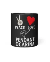 Peace Love Pendant Ocarina Instrument Pendant Ocarina Player