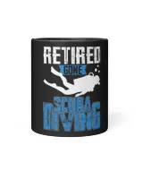 Retired Gone Scuba Diving Gear Retirement Gift 3