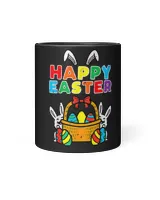 Kids Happy Easter Bunny Eggs Basket Cute Rabbit Men Women Kids T-Shirt