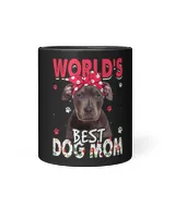 Womens Worlds Best Pitbull Dog Mom Funny Mothers Day