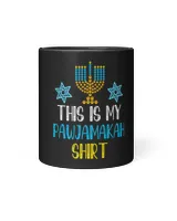 This Is My Hanukkah Pajamakah Menorah Chanukah Pajamas
