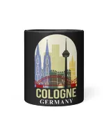 Cologne Germany Travel Poster Meet Me In Cologne Traveling