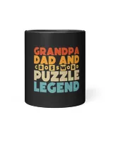 Mens Grandpa Dad And Crossword Puzzle Legend Crossword Puzzles