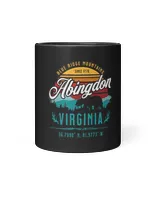 Abingdon VA Virginia Retro Sun Blue Ridge Mountains Souvenir