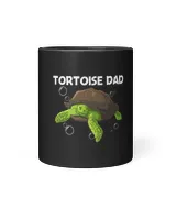 Cool Tortoise Art For Dad Father Aquatic Land Reptile Lovers
