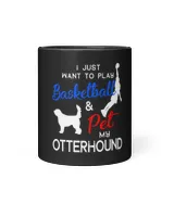 Basketball Gift Otterhound Funny Basketball Dog Owner Lover Xmas Gift