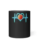 Basketball Coach Heartbeat Pulse Basketball player and fans s 223 basket Basketball