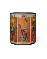 skull live as you'll die  home decor wall horizontal poster ideal gift