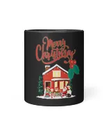 Merry Christmas Black Mug 11oz