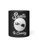 Santa Is Coming Wine Tumbler (12 oz)