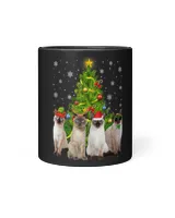 Cat Siamese Christmas Tree Funny Cat Lover Cat Owner 276