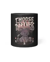 Choose Darkness Cute Evil Cat Lover Pentagram Devil Satan 328