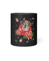 Brittany Dog In Christmas Card Ornament Pajama Xmas445