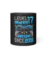 Level 17 Unlocked Awesome Since 2006 17th Birthday Gaming