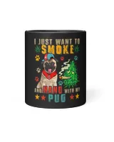 Vintage Smoke And Hang With My Pug Funny Smoker Weed