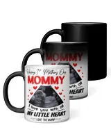 Personalized Mommy I Love You With All My Little Heart Mug