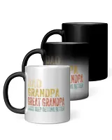 Dad Grandpa Great-Grandpa Mug - Great Grandpa Pregnancy Announcement, Great-Grandpa Gift, Family Baby Announcement Mug