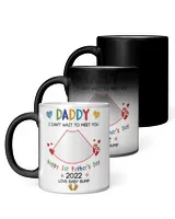 Personalized Daddy I Can't Wait To Meet You Mug