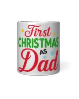 Our 1st Family Christmas, First Christmas As Dad Wine Tumbler (12 oz)