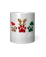 Paw Dogs Merry Christmas Wine Tumbler (12 oz)