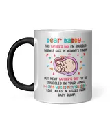Dear Daddy I Can't Wait To Meet You Father's Day Mug 2