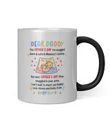 Dear Daddy I Can't Wait To Meet You Baby Bump Mug