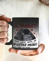 Personalized Mommy I Love You With All My Little Heart Mug