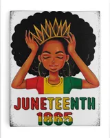 Womens Bleached Juneteenth 1865 Black Pride Melanin African American Woman