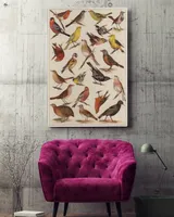 European Songbirds Canvas