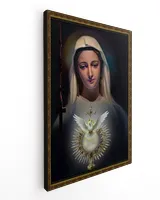 Blessed Virgin Mary Decor Room Wall Art