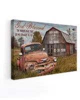 The Broken Road Led Me Straight To You | Anniversary Wedding Gift, Truck Canvas, Barn Canvas, Farm Canvas, An Inspirational Present For Your Loved, Personalize Product.