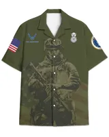 US Air Force Security Forces, Malmstrom AFB Hawaiian Shirt