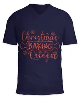 Merry Christmas Baking Queen Snowflakes Premium Slim Fit Tee