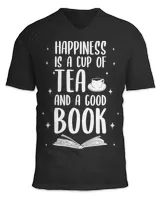 Reading Book Happiness Is A Cup Of Tea And A Good Book Reading Bookworm Reader