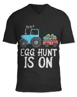 Egg Hunt Is On Tractor Easter Eggs Cute Boys Kids Toddler T-Shirt