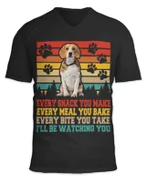Vintage Beagle Dog Funny Every Snack You Make Bite You Take