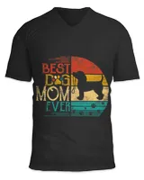 Womens Best Dog Mom Ever Beagle Vintage Mothers Day